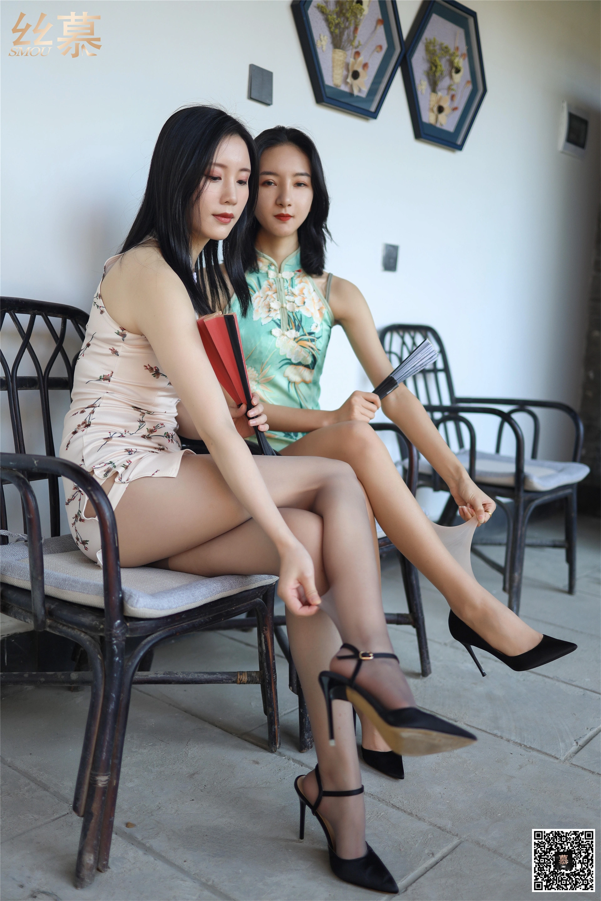 丝慕写真 - SM291 天天一元 茗茗&紫宁《大姨太和二姨太》 2